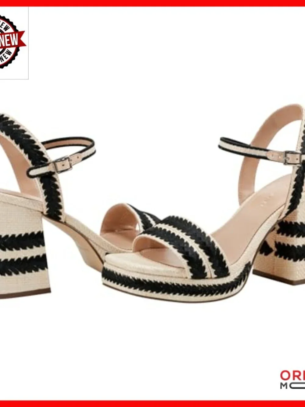Block Heel Sandals with Adjustable Strap, Square Toe Dress Shoes